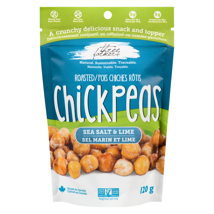 Roasted Chickpeas - Sea Salt &amp; Lime - 120 g