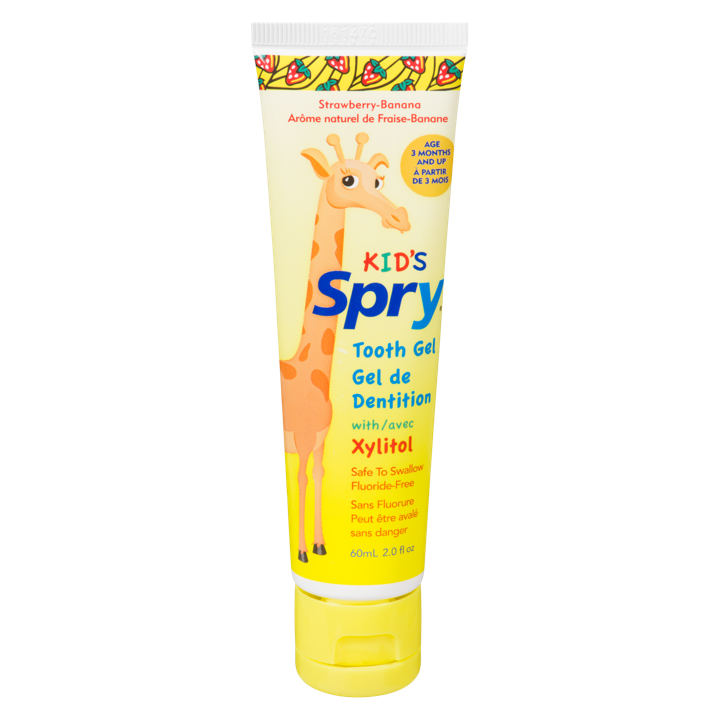 Tooth Gel with Xylitol - Strawberry Banana - 60 ml