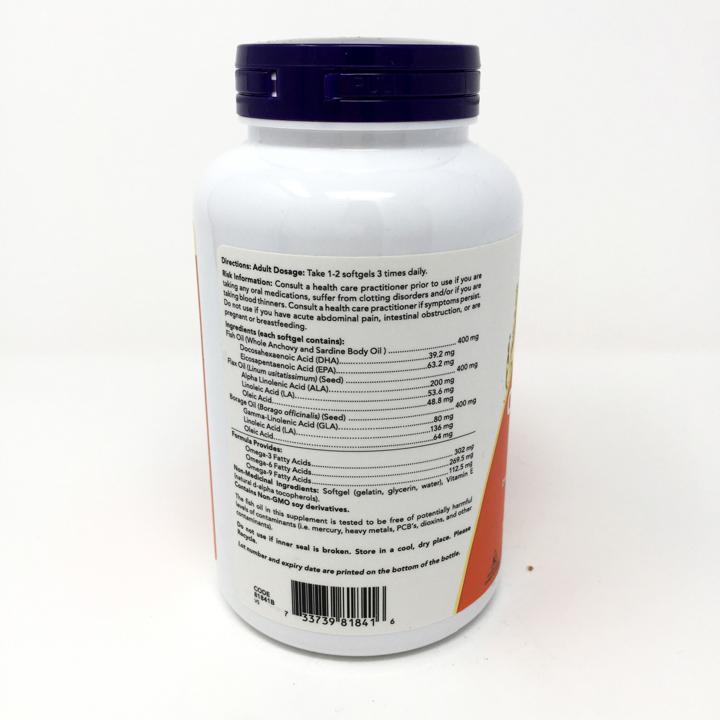 Super Omega 3-6-9 - 1,200 mg - 180 soft gels