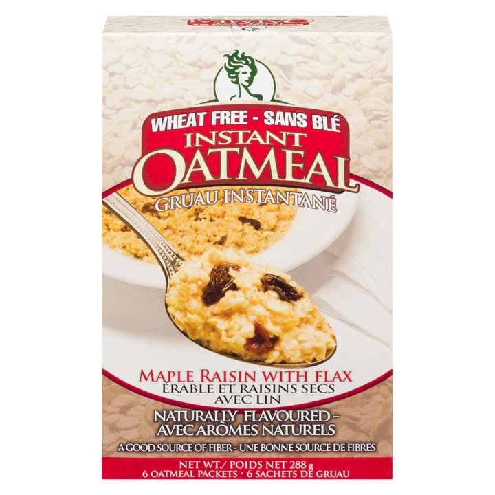 Oatmeal - Maple Raisin with Flax - 6 x 48 g