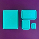 Lunch Box Set - Turquoise - 1 each