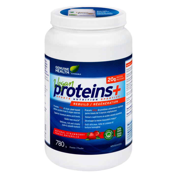 Vegan Proteins+ - Strawberry - 780 g