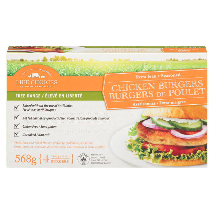 Extra Lean Chicken Burgers - 568 g