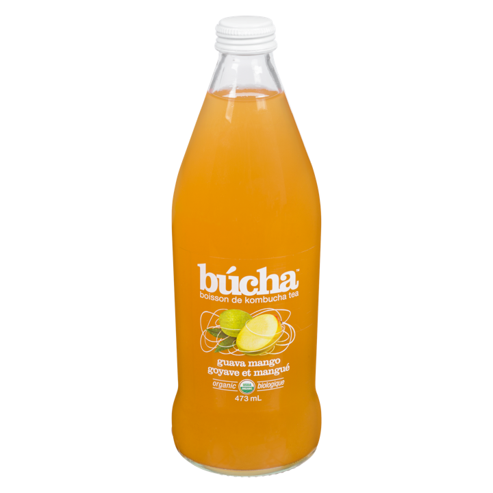 Sparkling Kombucha Tea - Guava Mango - 473 ml