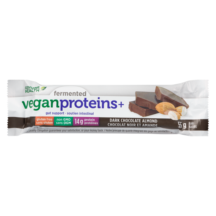 Fermented Vegan Protein Bar - Dark Chocolate Almond - 55 g