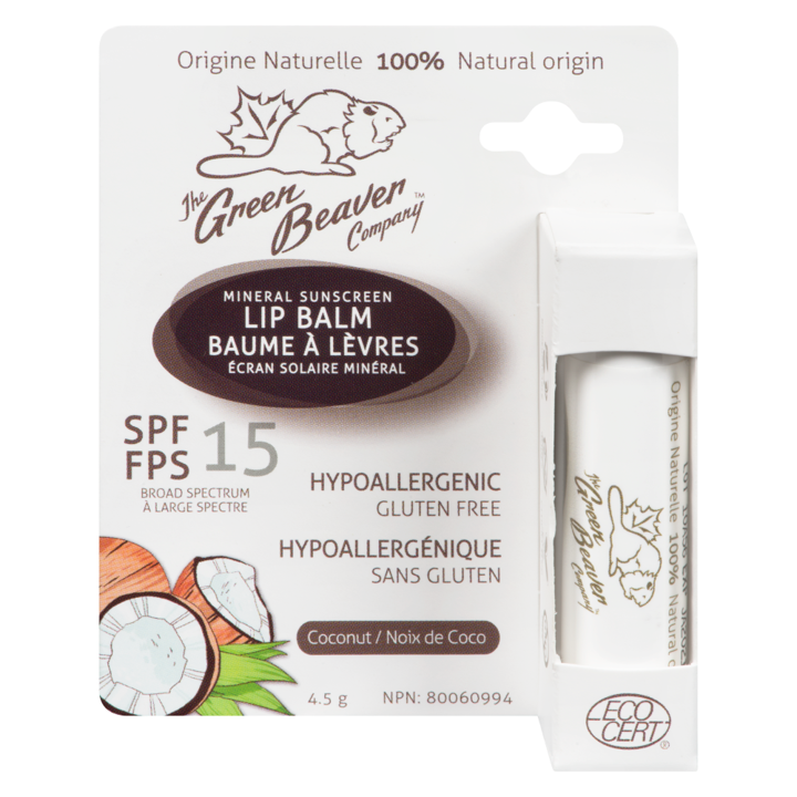 Natural Sunscreen Lip Balm - Coconut - 4.5 g