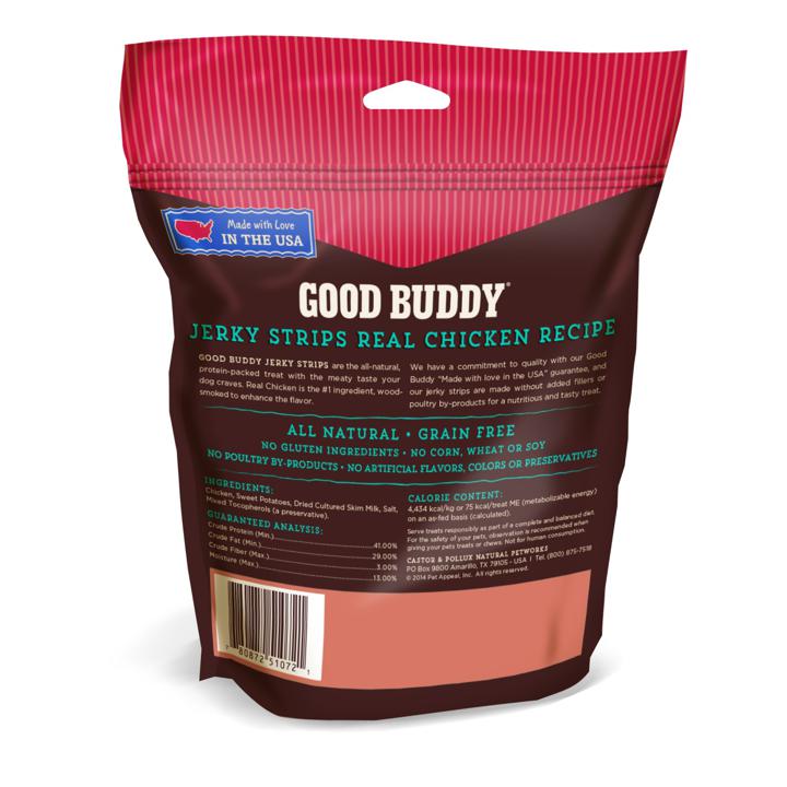 Good Buddy Jerky Strips - Real Chicken Recipe - 128 g