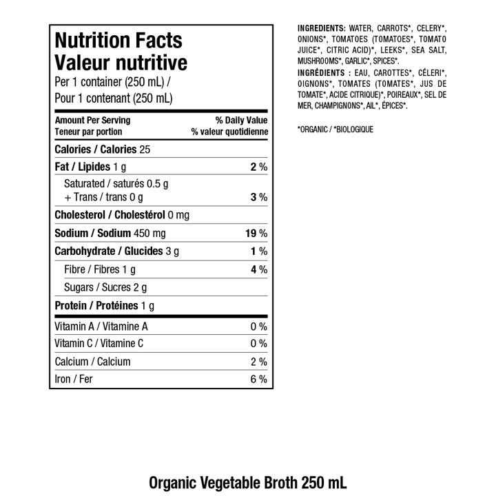 Broth - Vegetable Low Sodium - 4 x 250 ml