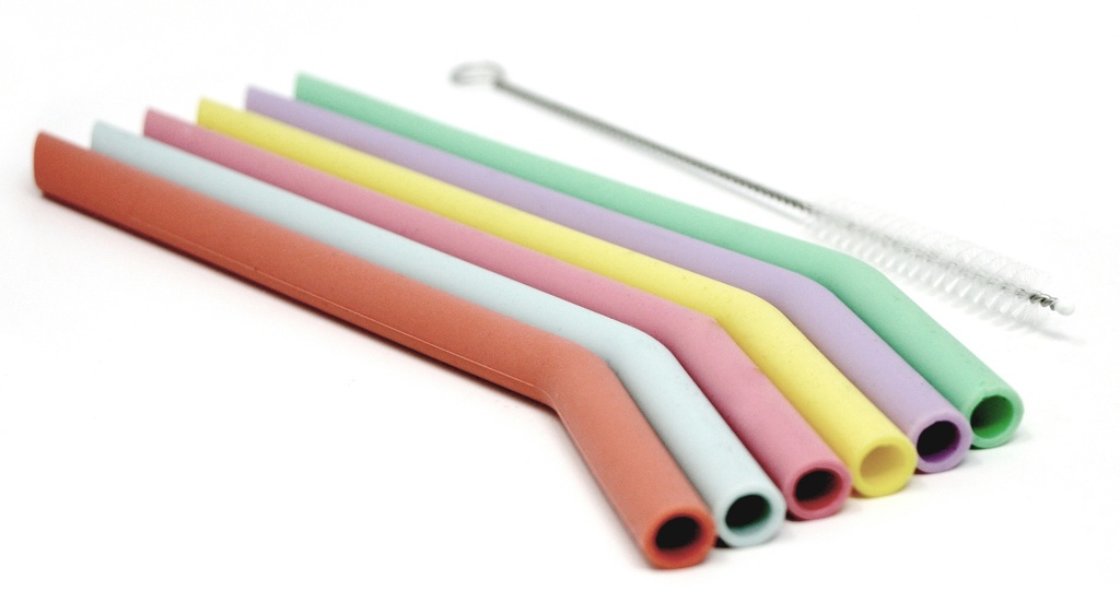 Mini Silicone Straw - 6 count