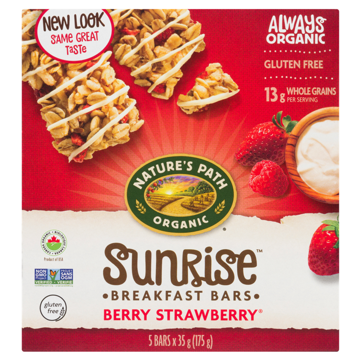 Sunrise Breakfast Bars - Berry Strawberry - 5 x 35 g