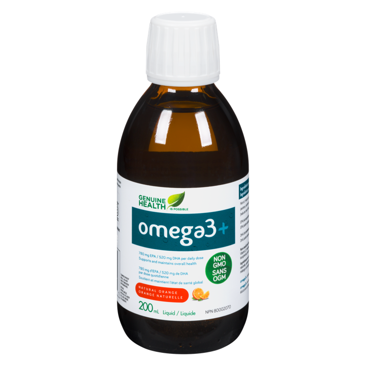 Omega3+ - Orange 780 mg EPA, 520 mg DHA - 200 ml