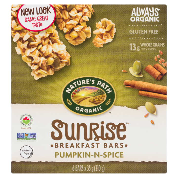 Sunrise Breakfast Bars - Pumpkin-N-Spice - 6 x 35 g