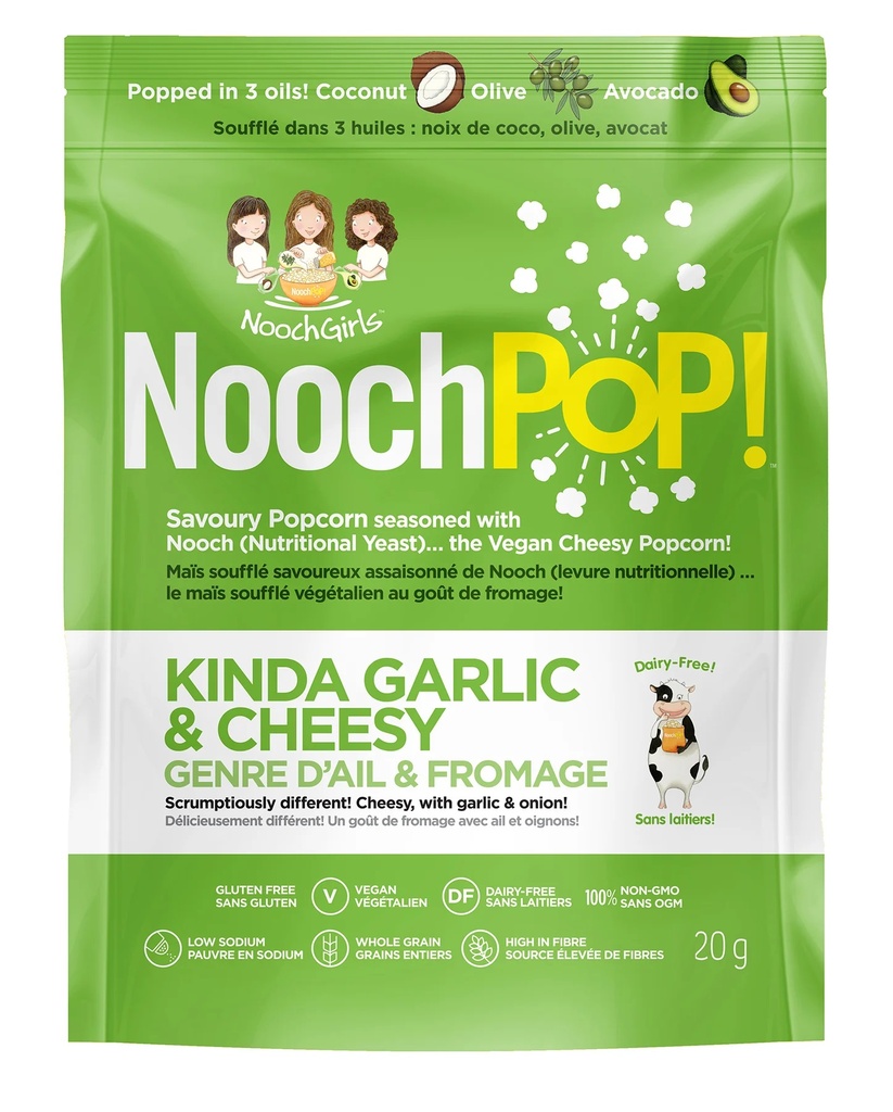 Kinda Garlic Vegan Single Serve Popcorn