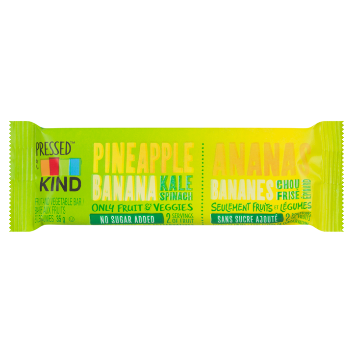 Pressed Bars - Pineapple Banana Kale Spinach