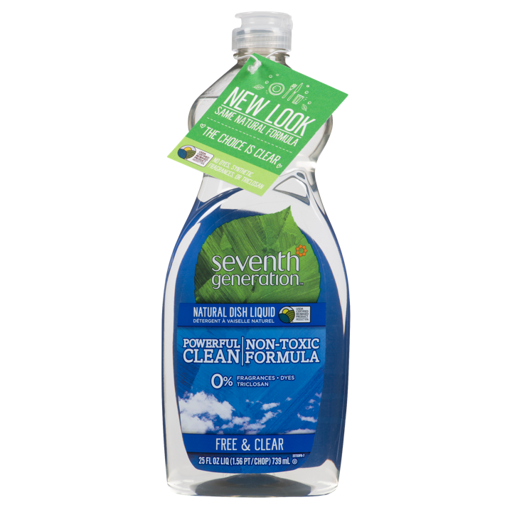 Natural Dish Liquid - Free &amp; Clear