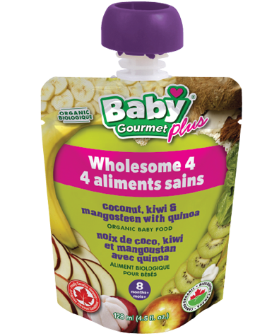 Organic Baby Food - Coconut, Kiwi &amp; Mangosteen with Quinoa 8+ months