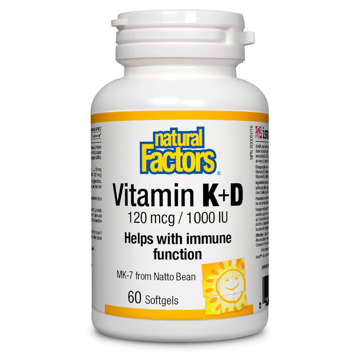 Vitamin K &amp; D 120 mcg &amp; 1000 IU