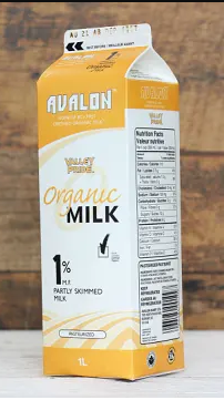 Organic Milk 1% Partly Skimmed Milk