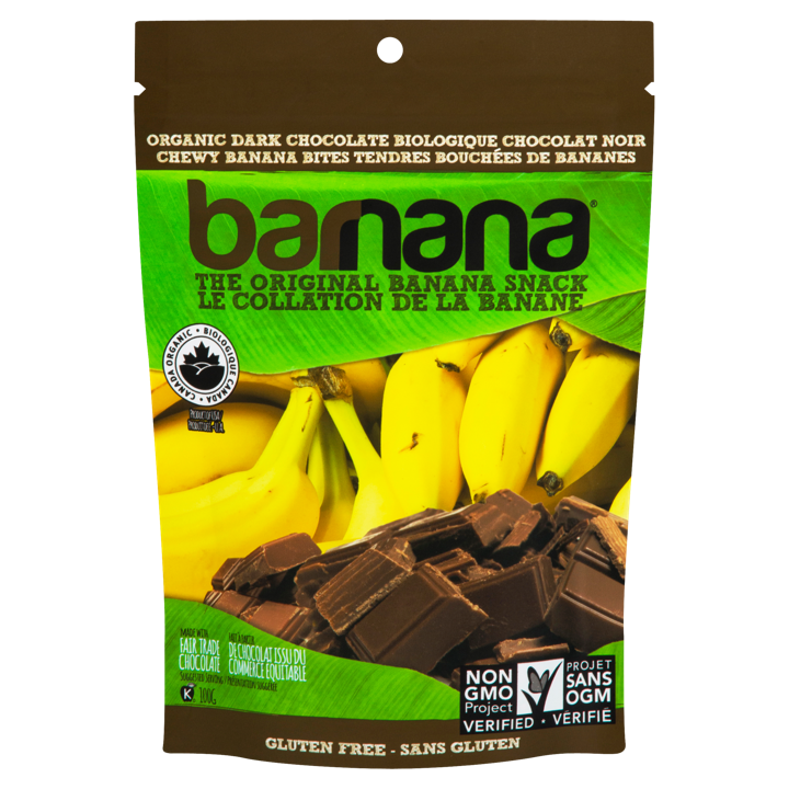 Chewy Banana Bites - Dark Chocolate