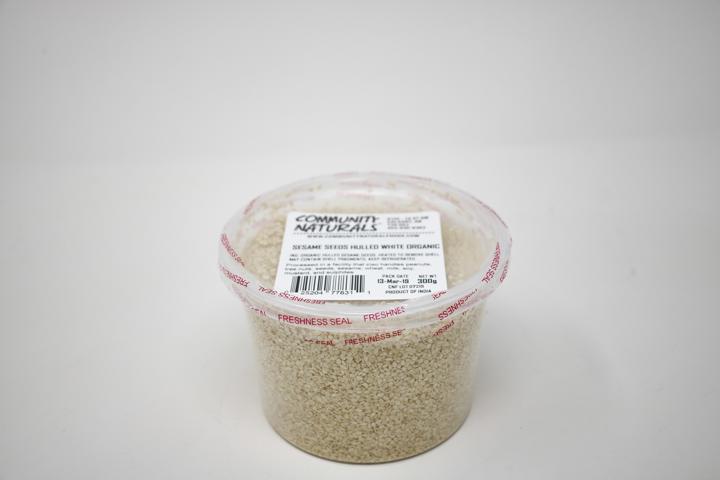 Hulled White Sesame Seeds - 500 ml Container