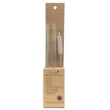 Glass Straw Combo - Straight, 9.5 mm x 8 inch