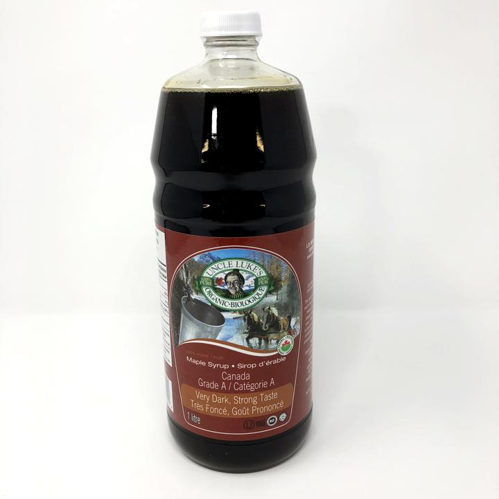 Organic Maple Syrup Grade A Very Dark Strong Taste