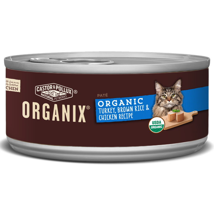 ORGANIX Canned Cat Food - Turkey, Brown Rice &amp; Chicken Recipe