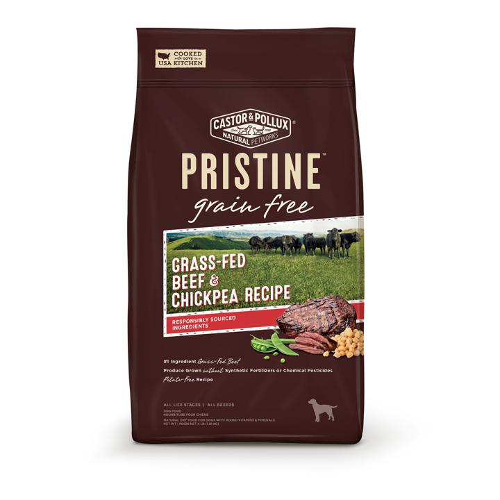 Pristine Dog Food - Grass-Fed Beef &amp; Chickpea Recipe