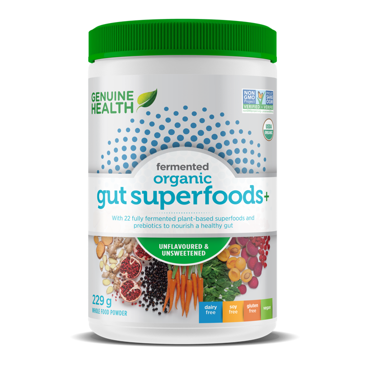 Fermented Organic Gut Superfoods+ - Unflavoured &amp; Unsweetened