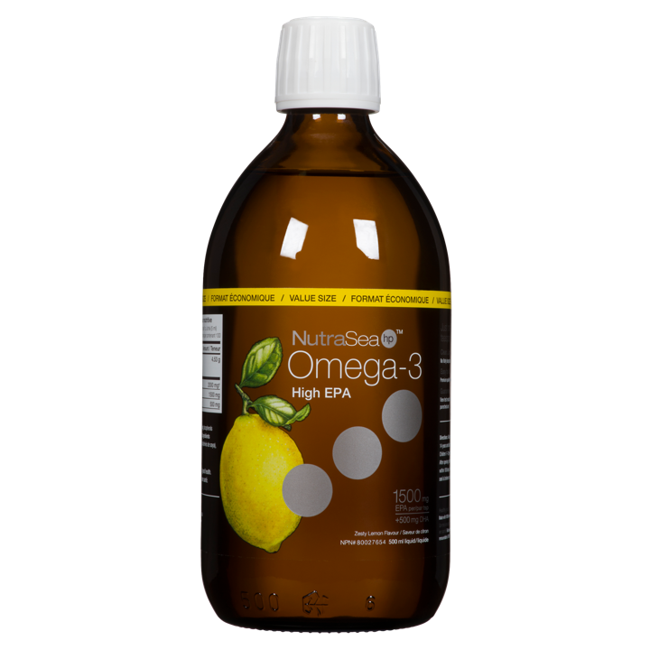 NutraSea Omega-3 High EPA - Zesty Lemon 1,500 mg EPA + 500 mg DHA