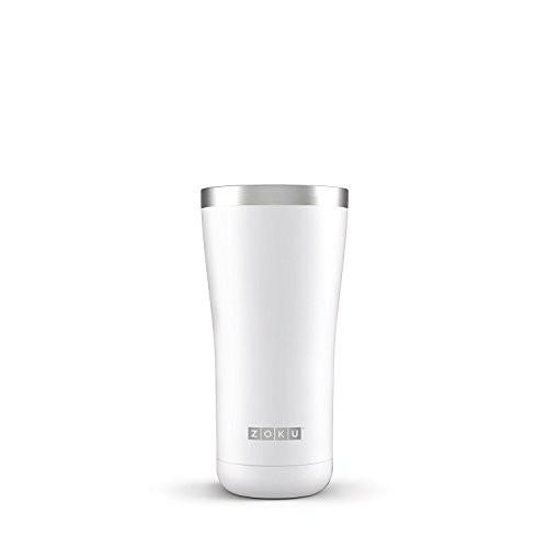 Vacuum Insulated Stainless Steel Tumbler - White 600 ml