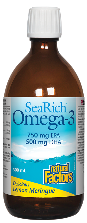 SeaRich Omega-3 - Lemon Meringue 750 mg EPA, 500 mg DHA