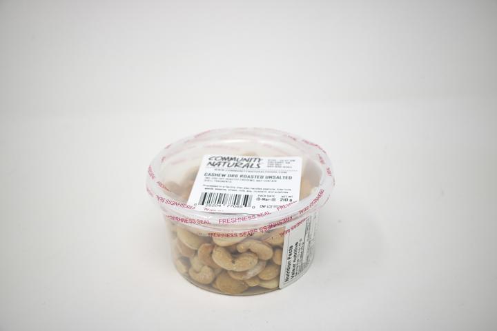 Unsalted Roasted Cashews - 375 ml Container