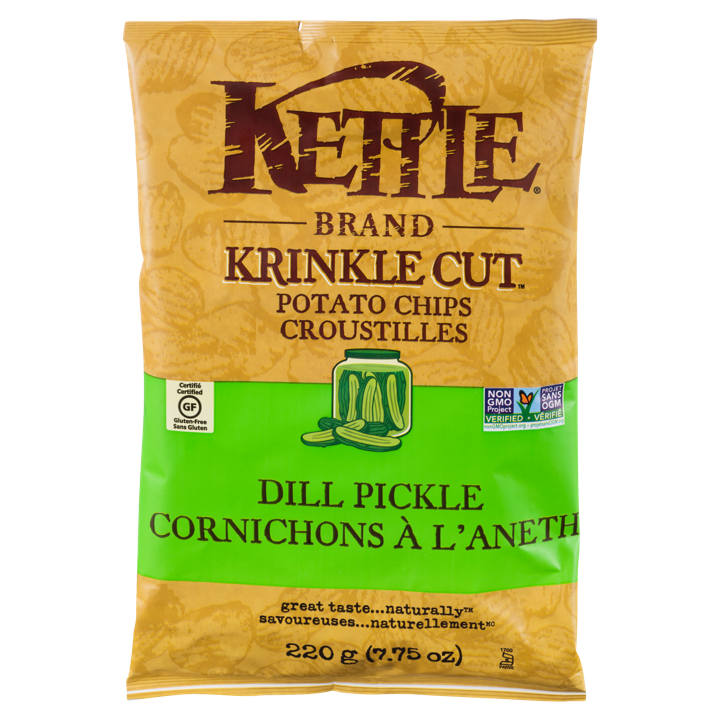 Krinkle Cut Potato Chips - Dill Pickle