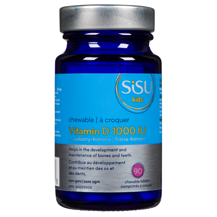 Chewable Vitamin D 1000IU Strawberry Banana