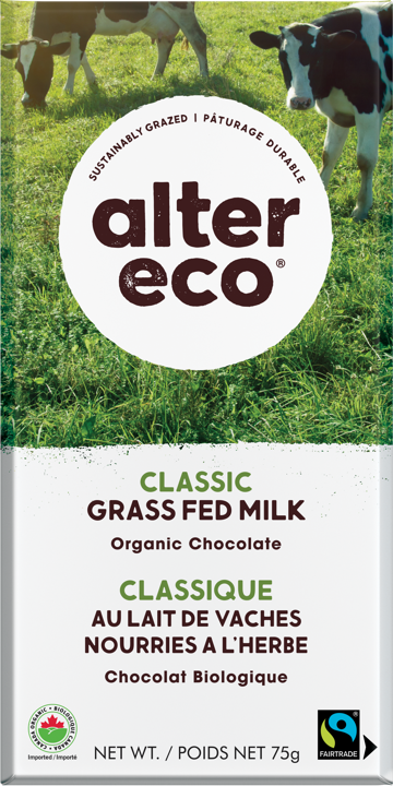 Grass Fed Milk Chocolate Bar - Classic