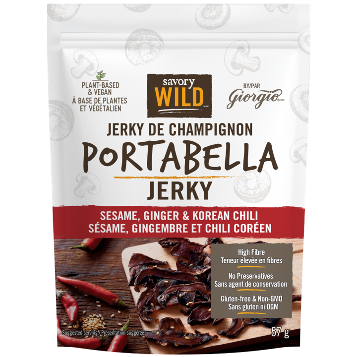 Portabella Jerky - Sesame, Ginger &amp; Korean Chili