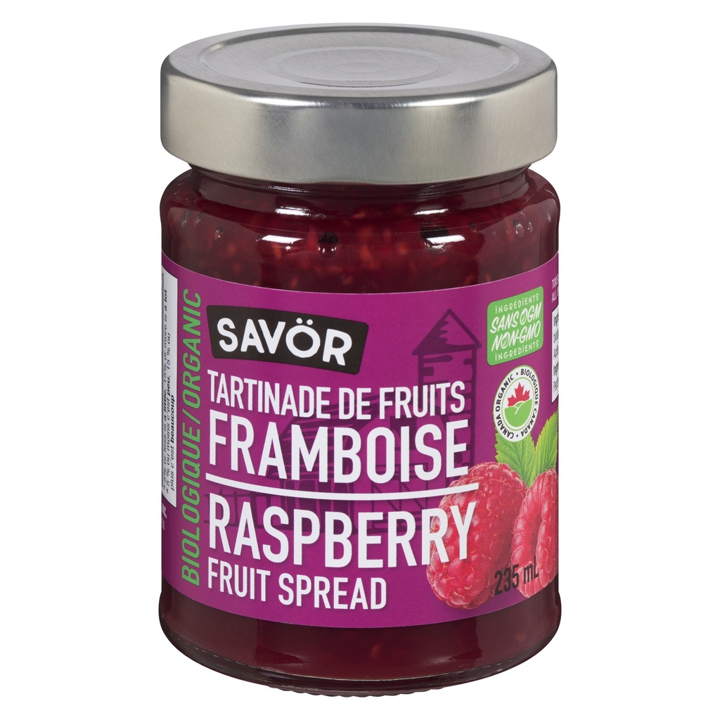 Organic Raspberry Fruit Spread