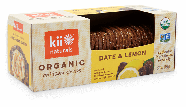 Date and Lemon Artisan Crisps