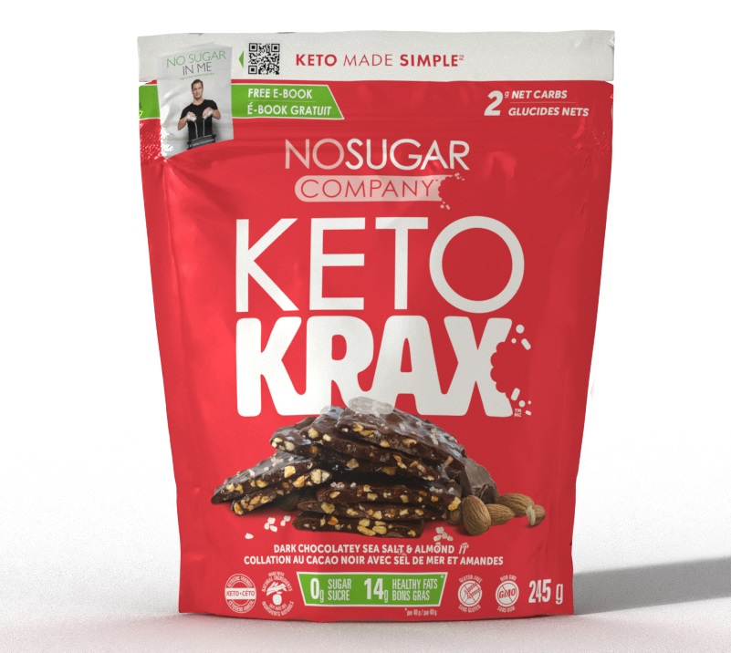 Keto Krax Dark Chocolatey Sea Salt &amp; Almond