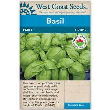 Seeds - Emily Basil Certified Organic