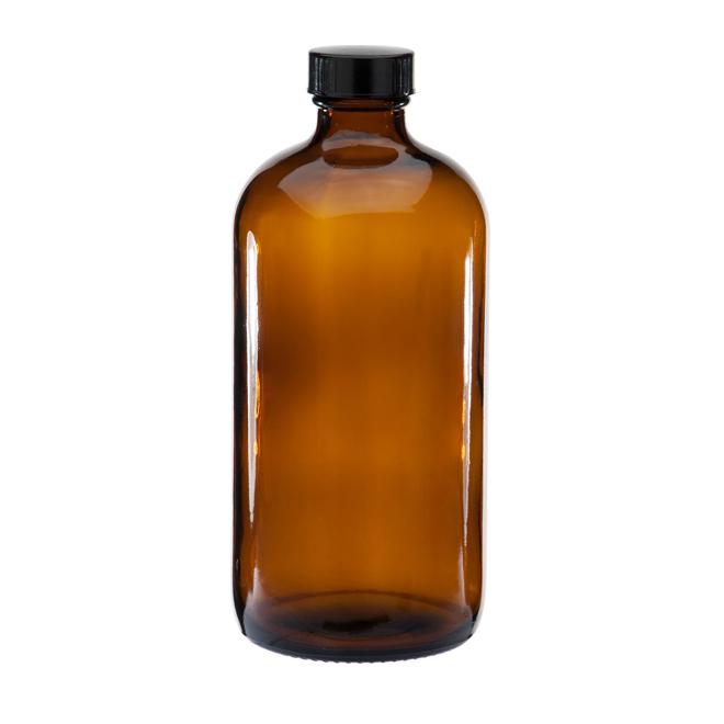 Boston Glass Bottle with Cap