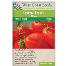 Seeds - Amish Paste Roma Tomato