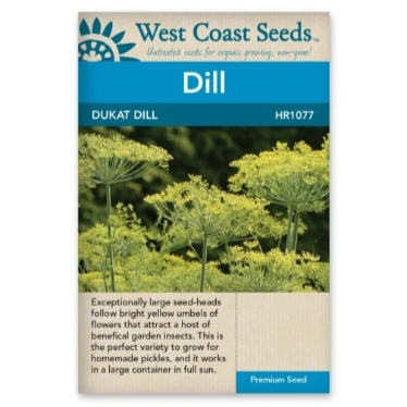 Seeds - Dukat Dill