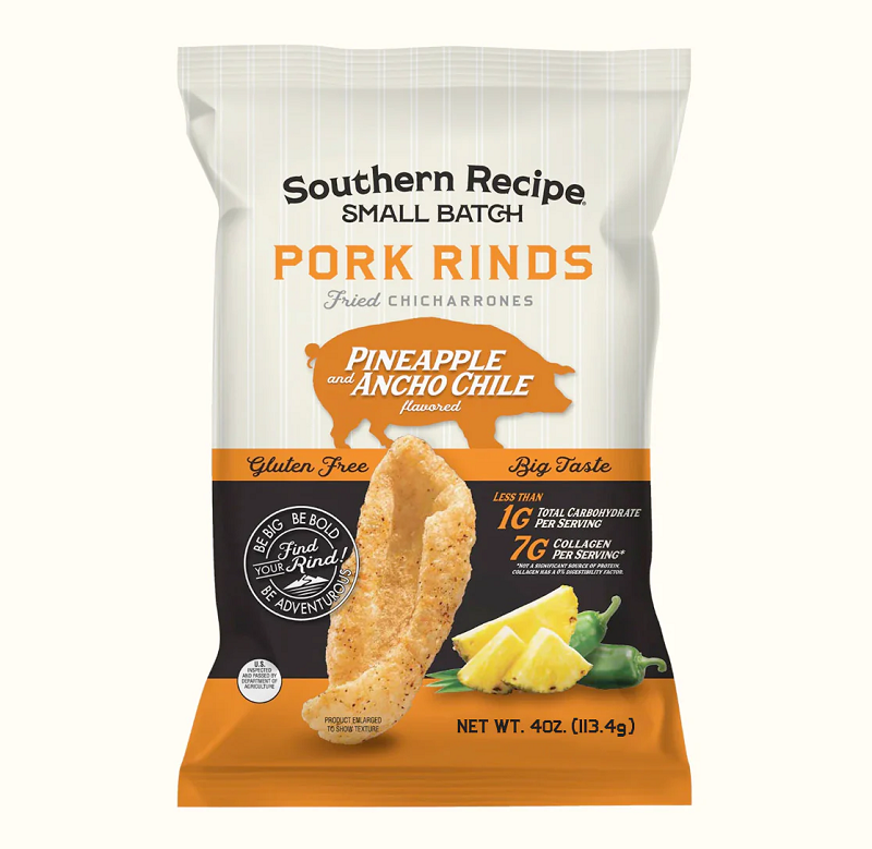 Pineapple Ancho Chili Pork Rinds