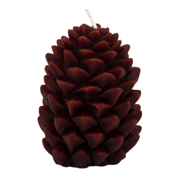 Candle Ponderosa Pine Cone Brown 