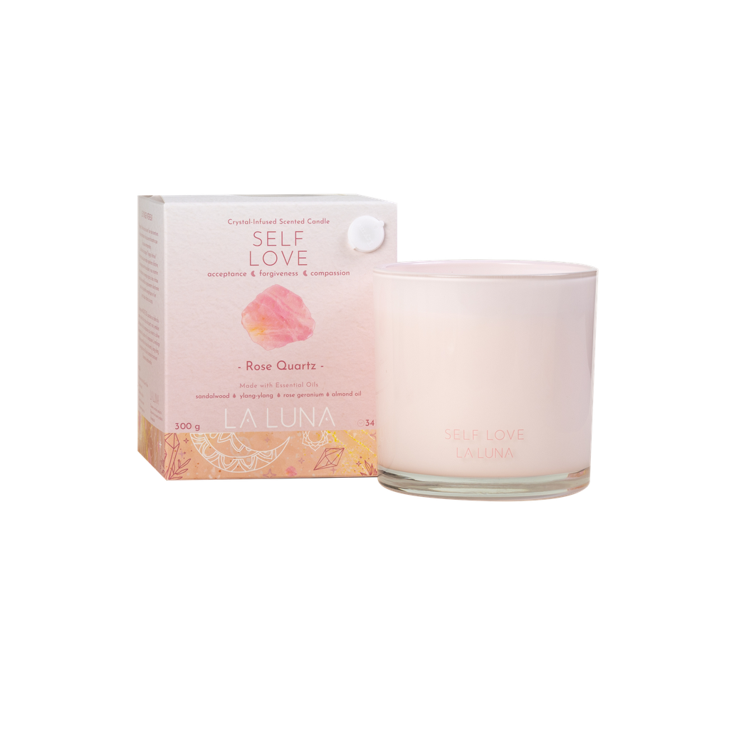 Self Love Rose Quartz Candle