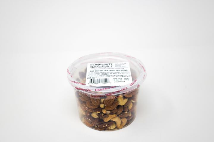 Golden Sun Nut Mix - Deluxe Unsalted 500 ml Container