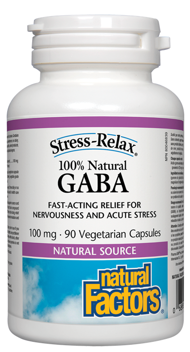 Stress-Relax 100% Natural GABA - 100 mg